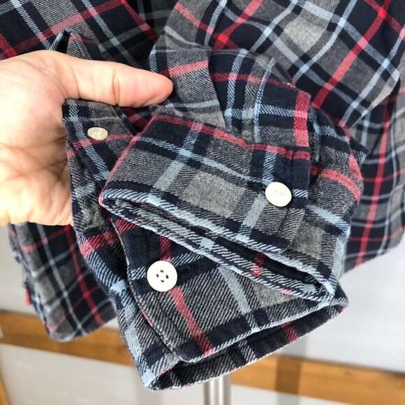 Penfield Crossfield Blue Red Grey Plaid Button Down Shirt Sz S - Picture 6 of 9